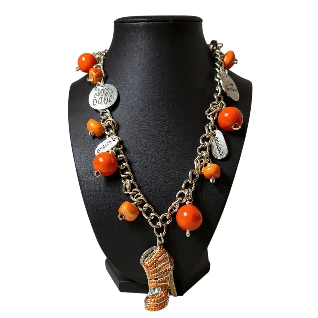 24” Empowerment charm chain necklace