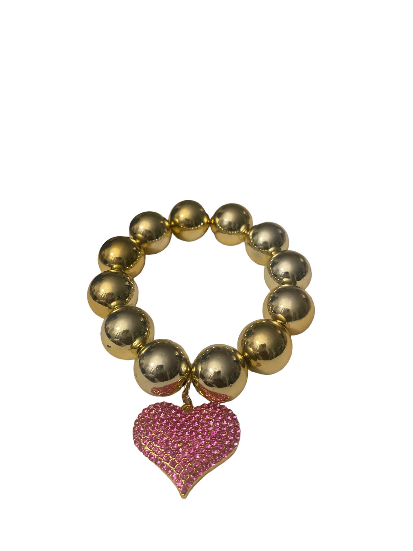 Gold and Pink Bling Bracelet