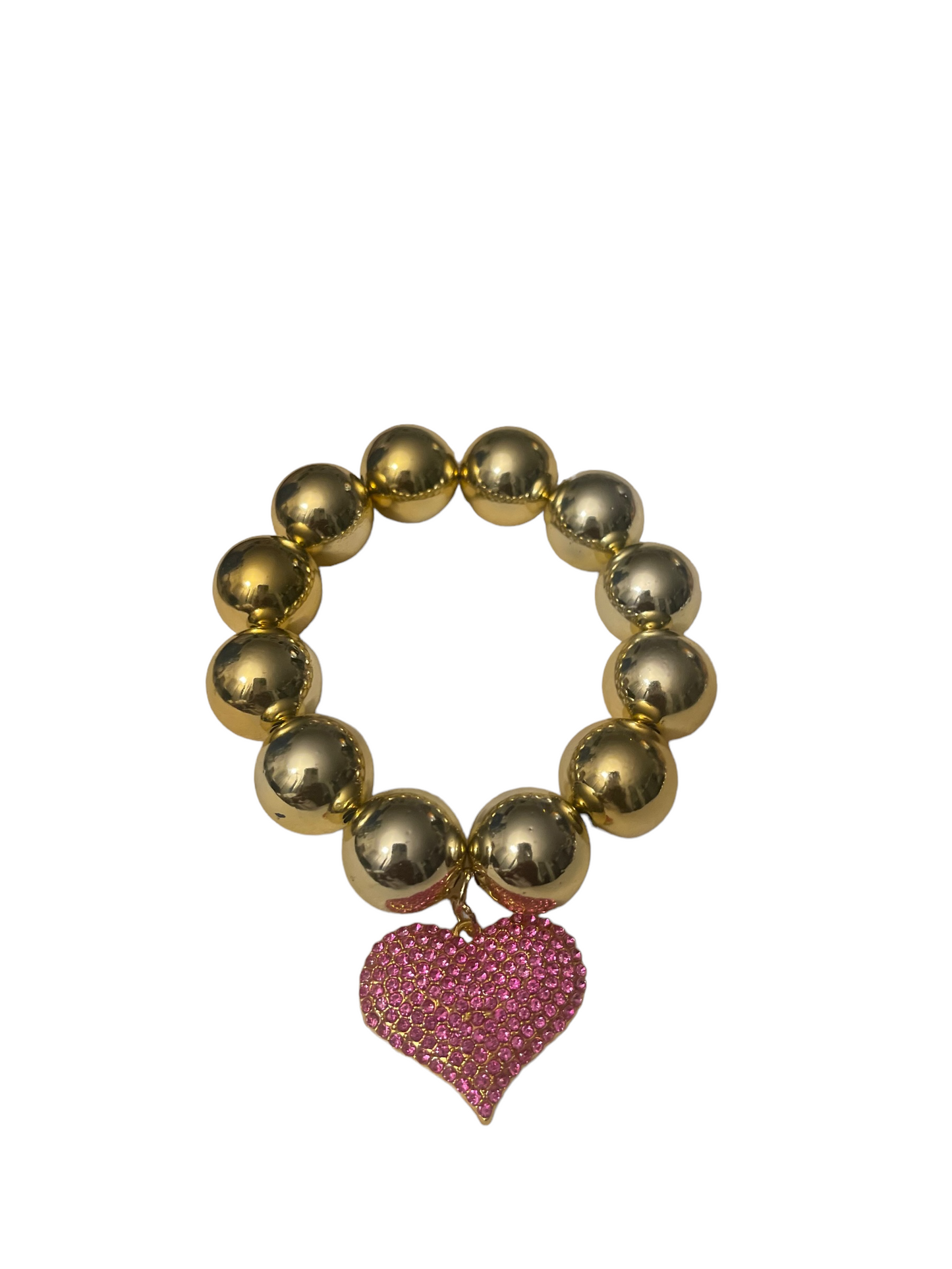 Gold and Pink Bling Bracelet