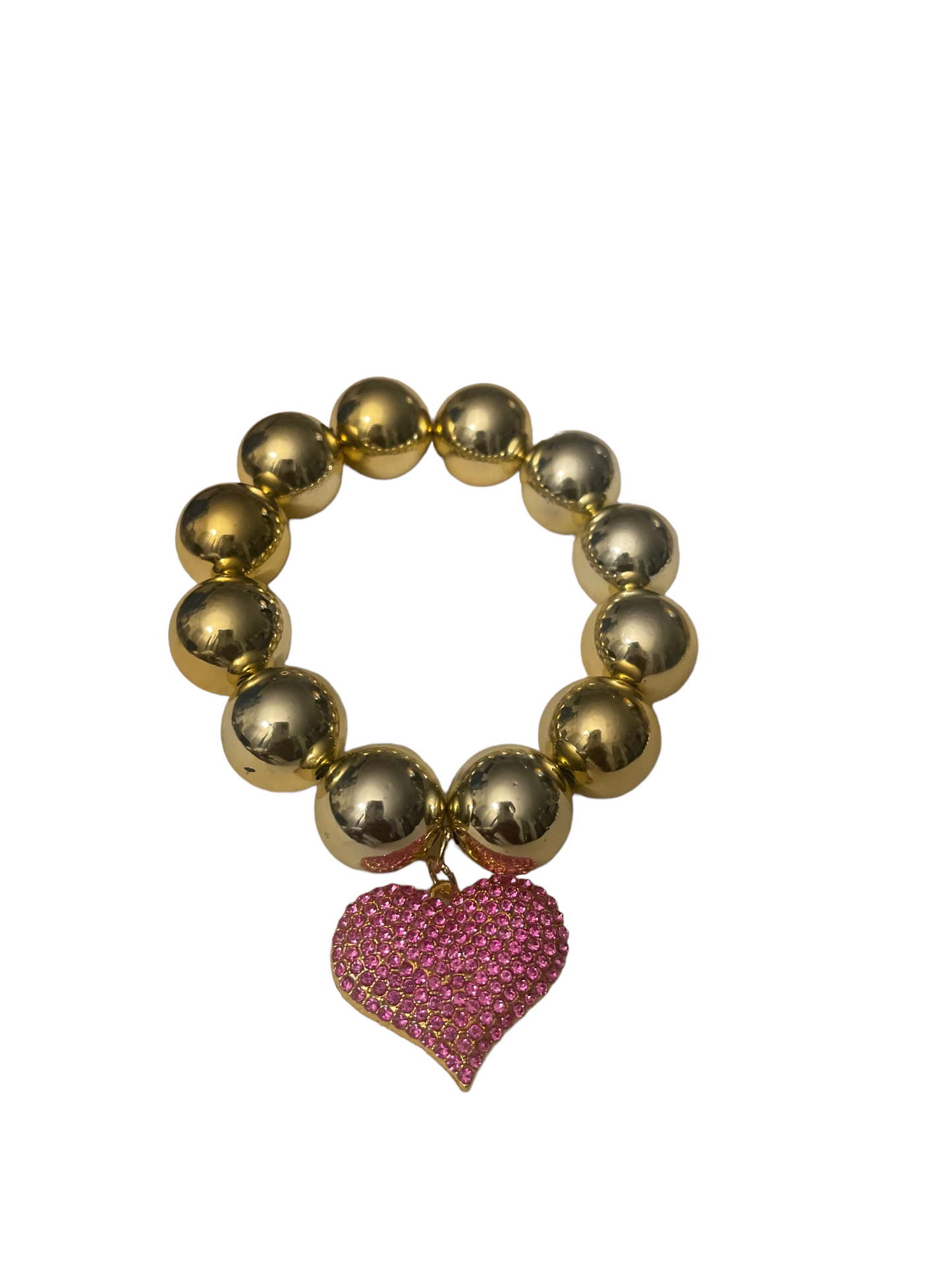 Gold and Pink Bling Bracelet