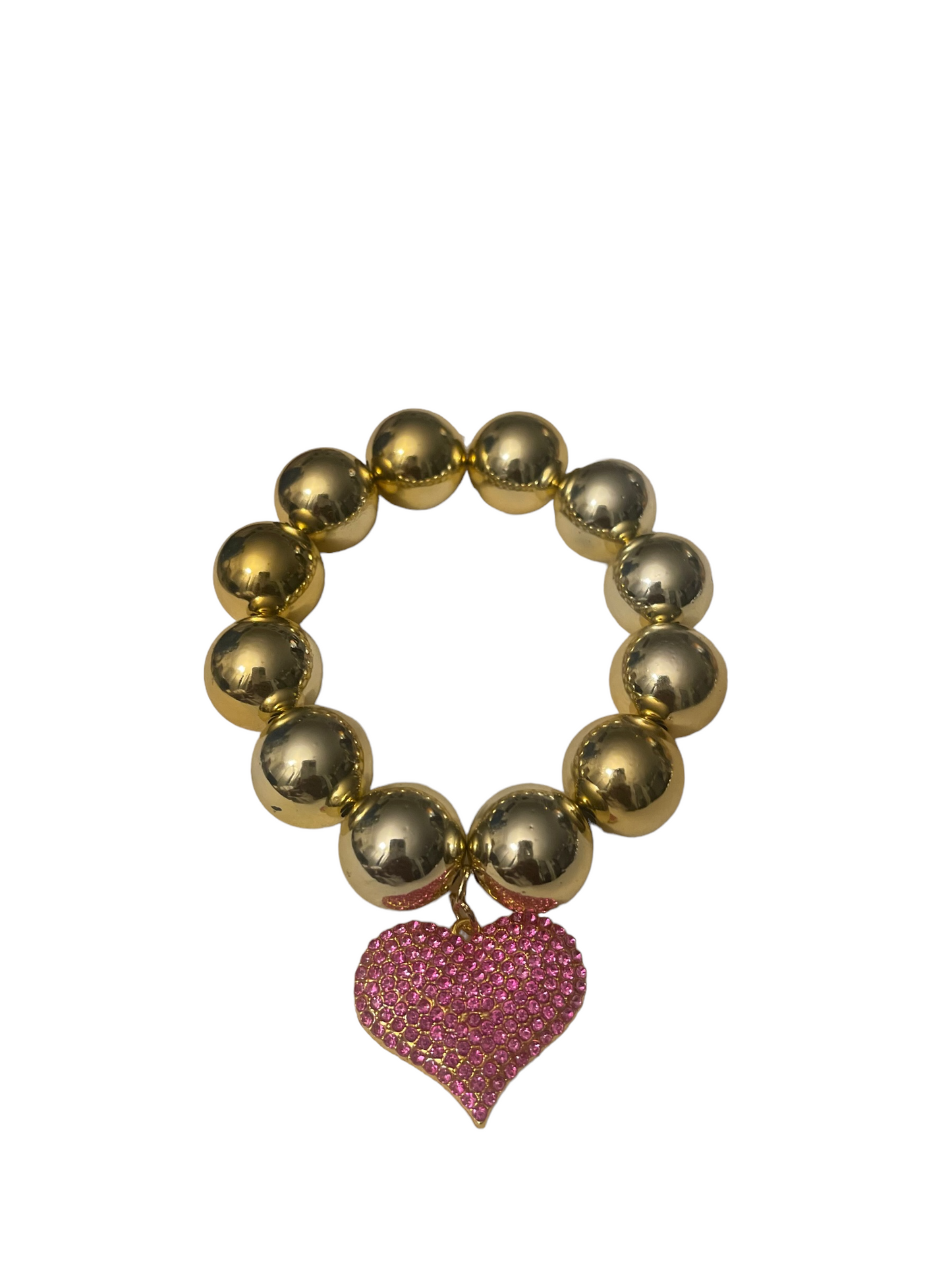 Gold and Pink Bling Bracelet