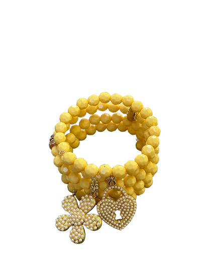 Yellow Spring Fling Memory Bracelet