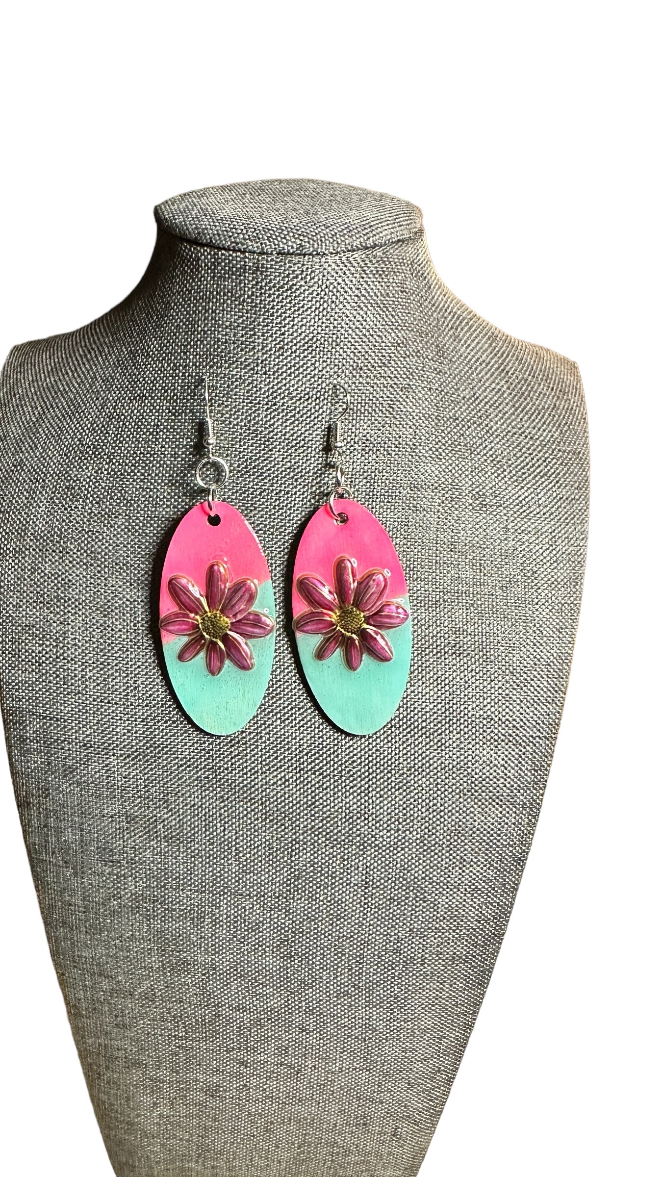 Colorblock Handpainted Earrings