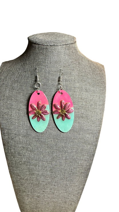 Colorblock Handpainted Earrings