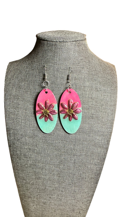 Colorblock Handpainted Earrings