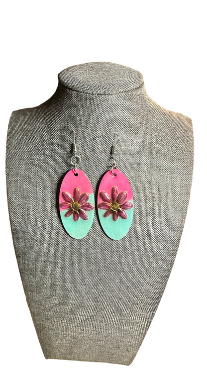 Colorblock Handpainted Earrings