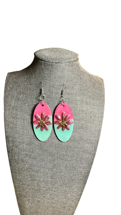 Colorblock Handpainted Earrings