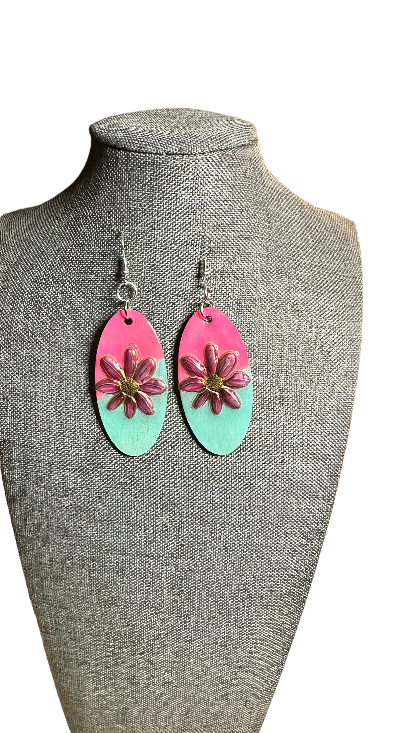 Colorblock Handpainted Earrings