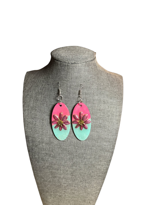 Colorblock Handpainted Earrings