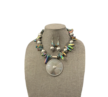 Oil Spill Cyrstal Necklace