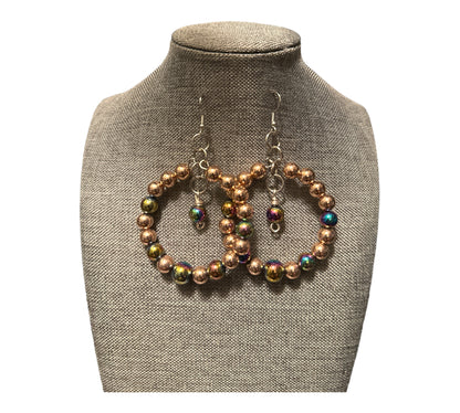 Hematite Hoops Earrings