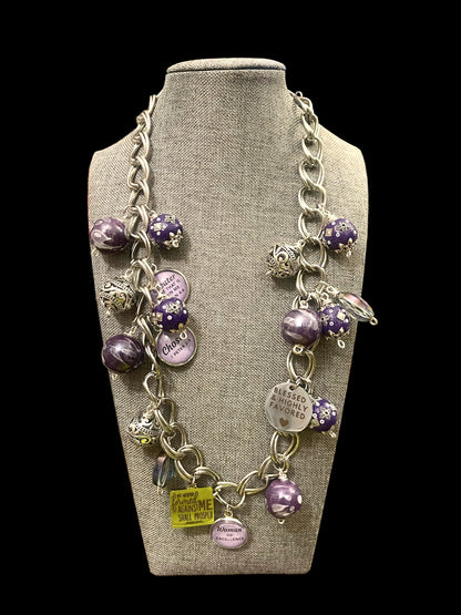 Purple Charm Necklace